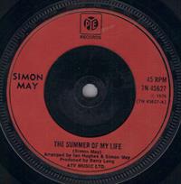 THE SUMMER OF MY LIFE / INSTRUMENTAL (MOULDED)