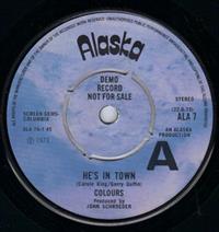 HE'S IN TOWN / GREASERS BOP - PROMO PRESSING