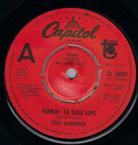 RUNNIN TO YOUR LOVE / HIBBY - PROMO