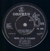 NEVER LOVE A STRANGER /  BUSTAMENTO