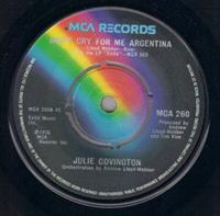 DON'T CRY FOR ME ARGENTINA / RAINBOW HIGH (PUSH OUT CENTRE)