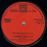 MY GIRL AND ME / SUMMERS GONE / 46 AND ON / ITS A GOODIE BOOGIE WOOGIE