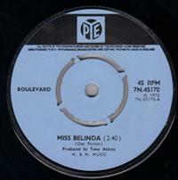 MISS BELINDA / WOULD YOU BELIEVE