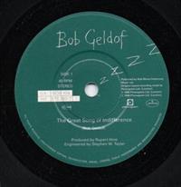 THE GREAT SONG OF INDIFFERENCE / HOTEL 75 - paper label