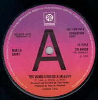 THE WORLD NEEDS A MELODY / BEFORE THIS DAY IS DONE - PROMO