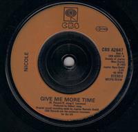 GIVE ME MORE TIME / TAKE AWAY THE HEARTACHES - looks unplayed