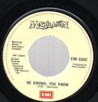 HE KNOWS YOU KNOW / CHARTING THE SINGLE