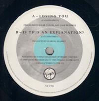 LOVING YOU / IS THIS AN EXPLANATION