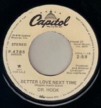 BETTER LOVE NEXT TIME / MONO VERSION - PROMO