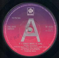 IF I COULD WRITE A SONG / BOOGIE-WOOGIE BUGLE BOY - PROMO