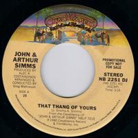 THAT THANG OF YOURS / MONO VERSION - PROMO