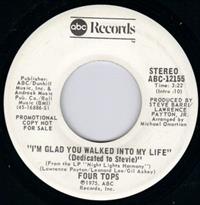 I'M GLAD YOU WALKED INTO MY LIFE (DEDICATED TO STEVIE) / MONO VERSION - PROMO