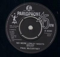 NO MORE LONELY NIGHTS / PLAYOUT VERSION (push out centre)