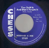 YOU SAID IT AND DON'T FORGET IT / ACROSS THE SEA (looks unplayed)