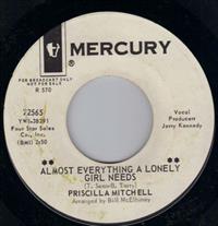 ALMOST EVERYTHING A LONELY GIRL NEEDS / SWEET TALK - PROMO PRESSING