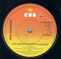 THE AMERICAN POPULAR SONG / DIAMOND GIRLS - looks unplayed