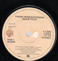 THEME FROM SUPERMAN (MAIN TITLE) / LOVE THEME FROM SUPERMAN