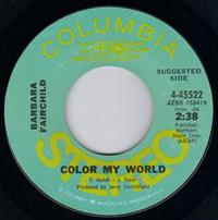 COLOR MY WORLD / TELL ME AGAIN - PROMO PRESSING