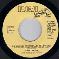 THE COWBOY AND THE LADY / LONG VERSION - PROMO PRESSING