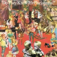 DO THEY KNOW ITS CHRISTMAS? / FEED THE WORLD - silver plastic label