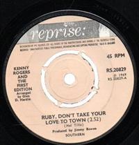 RUBY, DON'T TAKE YOUR LOVE TO TOWN / GIRL GET AHOLD OF YOURSELF - push out centre