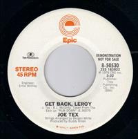 GET BACK LEROY / PROMO PRESSING