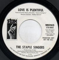 LOVE IS PLENTIFUL-stereo / mono version- promo- looks unplayed